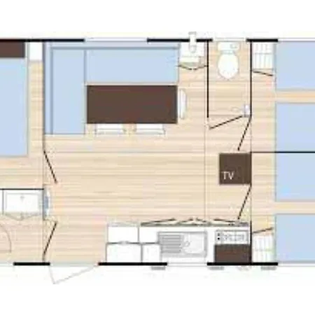 Mobil-home Confortable - 6 Pers. - Api-1-52-2167 אתר קמפינג